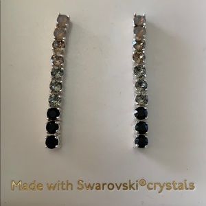 New in box Rhode & Co. Swarovski earrings ombré